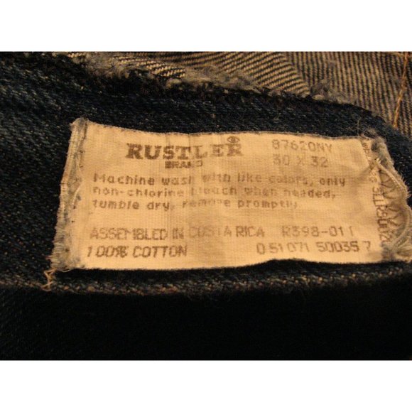 Rustler Womans CUTOFF JEANS SHORTS W 29 MEASURED Blue Denim Daisy Dukes - Picture 6 of 9
